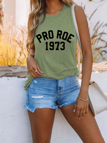 Pro Roe Shirt, 1973 Pro Roe Protest Shirt For Girl/Women SleevelessTank Shirt for Girl
