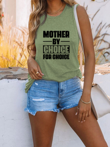 Mother By Choice For Choice Tank, Pro Choice Tank For Girl & Women,  SleevelessTank Women Right Shirt