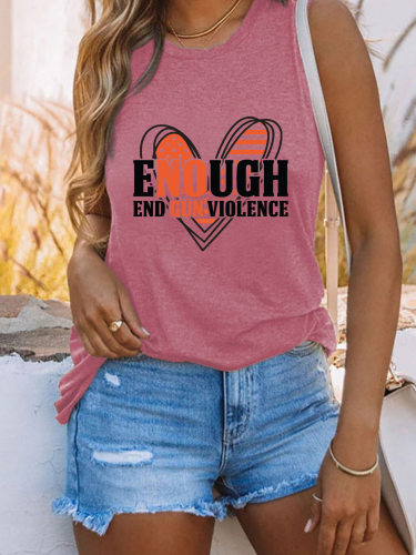 Enough End Gun Violence SleevelessTank Women Right Shirt