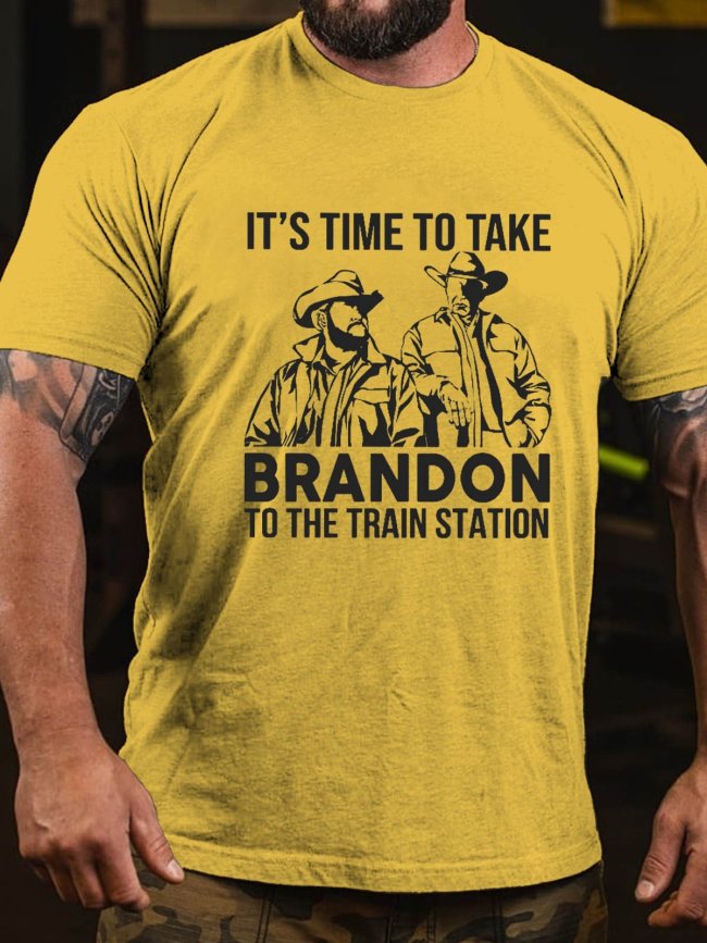 Men It's Time To Take B To The Train Station Tee