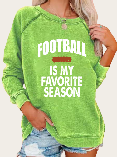 Football IS My Favorite Season Long Sleeve Sweatshirts & Top Football Game Day Sweatshirt Football Fan Sweatshirts