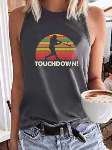 Touchdown Baseball Print Vest