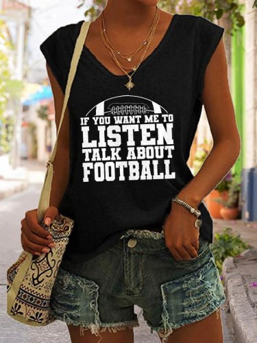 If You Want Me To Listen Talk About Football Vest