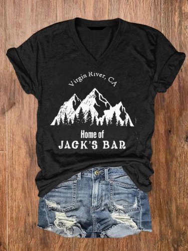 Women's River Bar Printed T-shirt