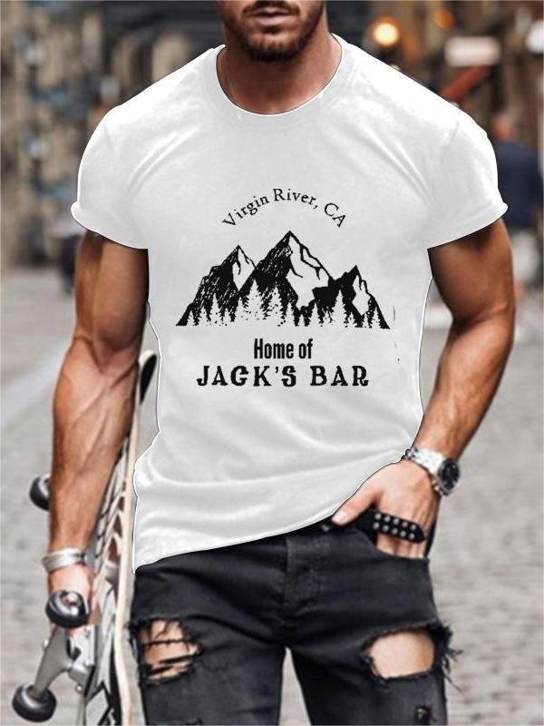 Men's River Bar Print T-Shirt