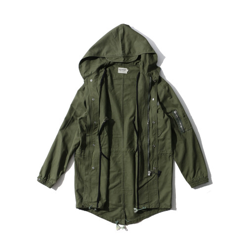 Men's M51 Hooded Windbreaker Jacket  Thickened Multi Bag Jacket For Fishing,Hunting,Outdoor,Work
