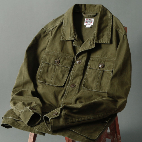 Men's Safari Jacket Vintage Cotton Jacket  Safari Jacket Multi Pocket For Fishing,Hunting,Outdoor,Work
