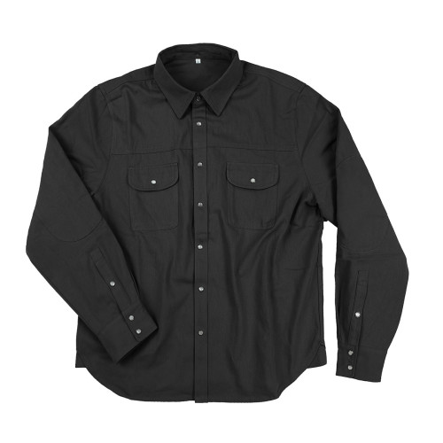 Men's Retro Black Rp/Cole Hauser Black Cotton Jacket For Rp Fans Dress LIke Cowboy Rp Canvas Cotton Shirt  Oversize Long Sleeve West Shirt