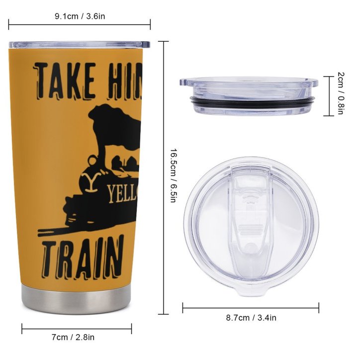 Take him to train station Car Cup 600ml large-capacity Great Gifts for Y stone Dutton Ranch TV Series Fans