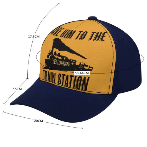 Take him to train station Print Women/Men Baseball Cap Polyester Cotton Cap Great Gifts for Y stone Rip Ranch TV Series Fans