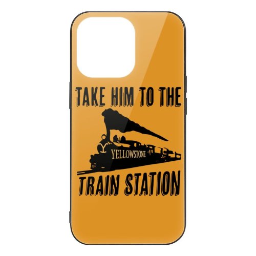 Take him to train station Print Women/MenGlass case iPhone 14 Great Gifts for Y stone Rip Ranch TV Series Fans