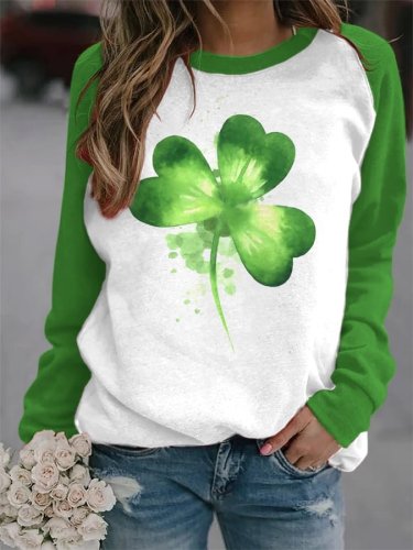 Women's St. Patrick's Day Clover Sweatshirt