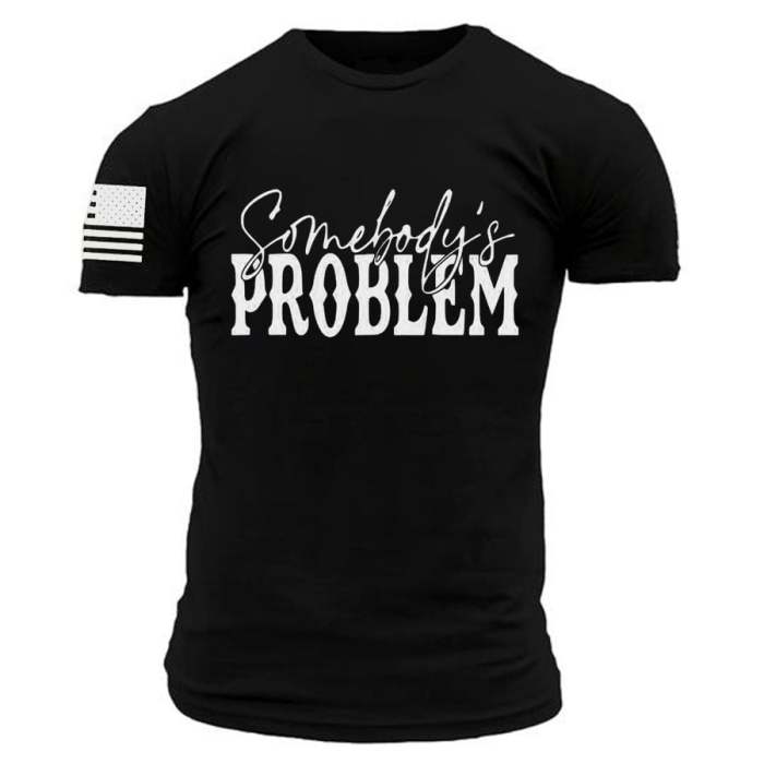 Men's Wallen Somebody's Problem Print T-Shirt