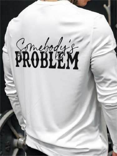 Men's Wallen Somebody's Problem Long-Sleeve T-Shirt