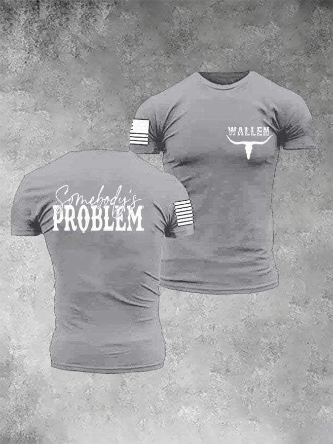Men‘s Wallen Somebody's Problem Crew Neck T-Shirt