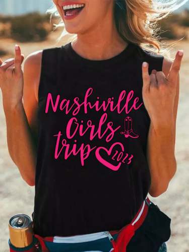 Women's Nashville Music Party Girls Trip Casual Tank Top