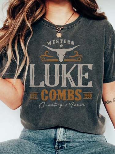 Women'S Vintage Luke Combs EST 1990 T-Shirt