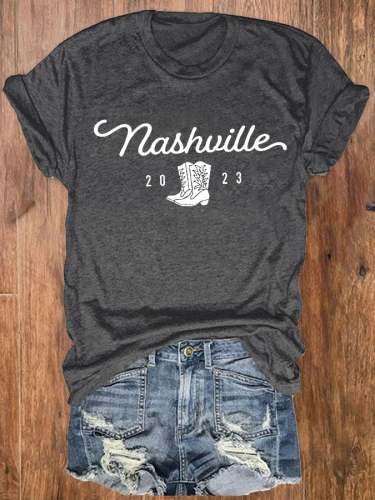 Women's Country Music City Nashville Girl’s Trip 2023 O-Neck Tee