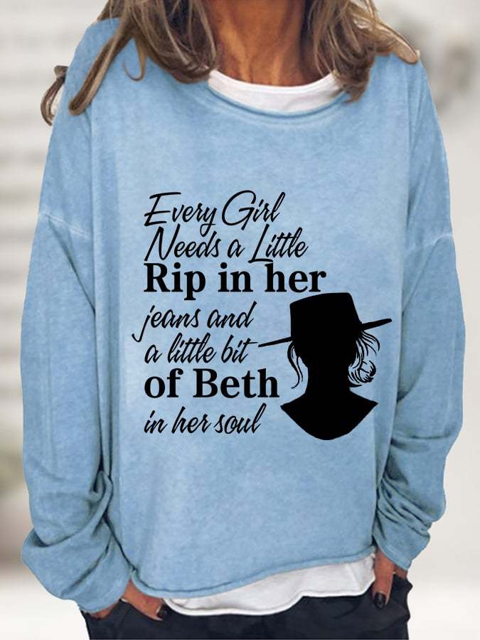 Women's Beth In Her Soul Print Sweatshirt