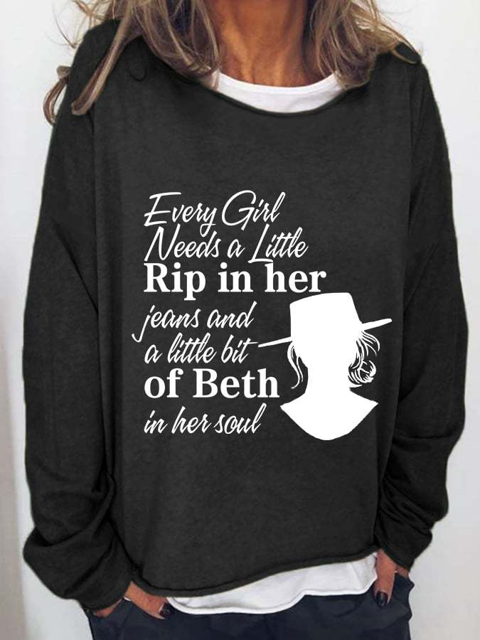 Women's Beth In Her Soul Print Sweatshirt