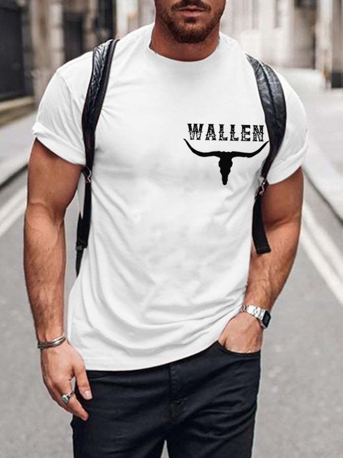 Men's Wallen Somebody's Problem Print Short Sleeve T-Shirt