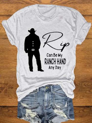 Women's Rip Can Be My Ranch Hand Any Day Casual Tee