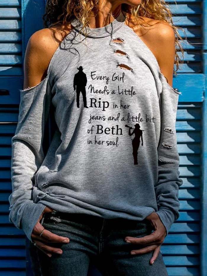 Women's Every Girl Needs a Little Rip Beth Pint Top