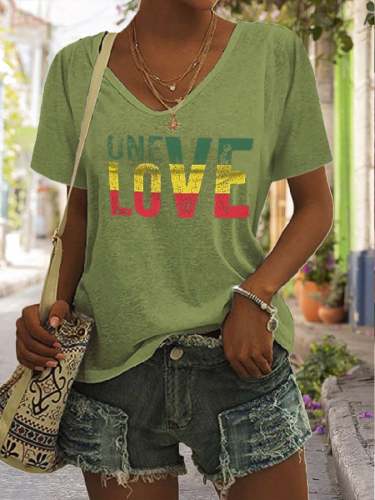 Women's Reggae Print T-Shirt