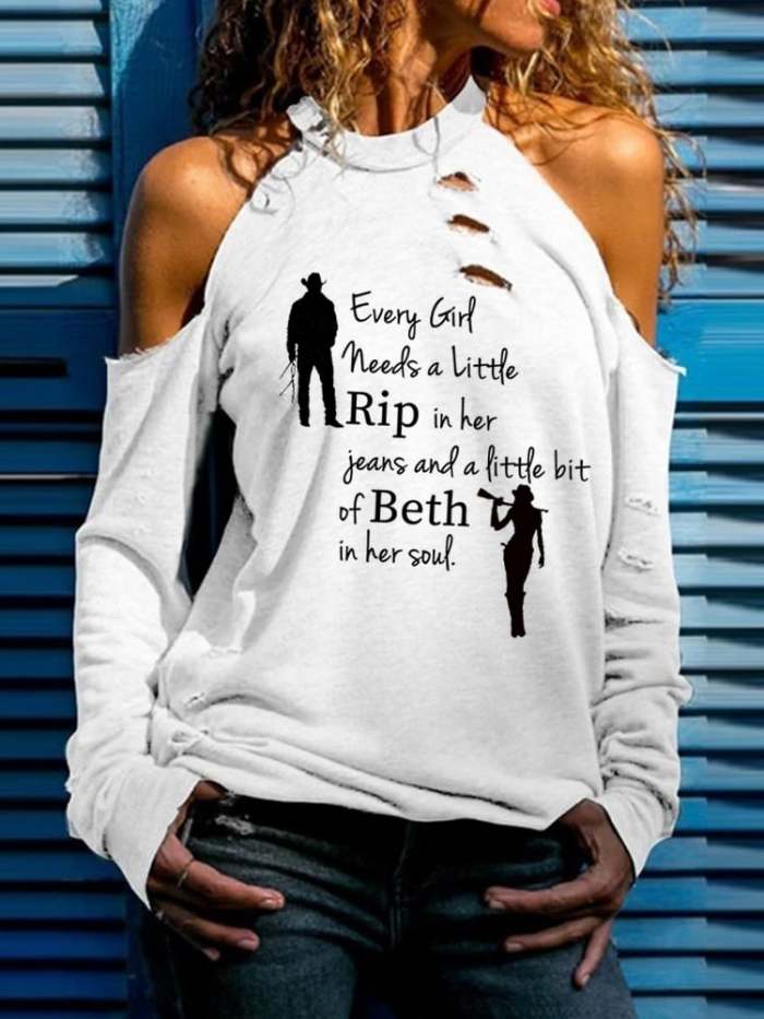 Women's Every Girl Needs a Little Rip Beth Pint Top