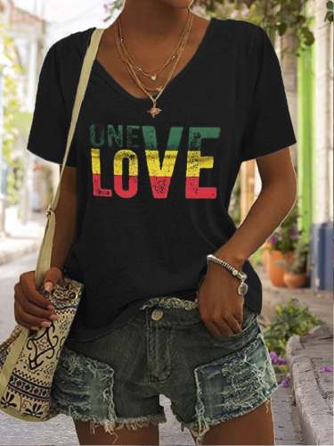Women's Reggae Print T-Shirt