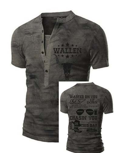 Men's Wallen Western Print T-Shirt