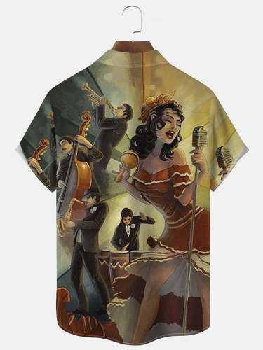Music Collection Men's Printed Shirt