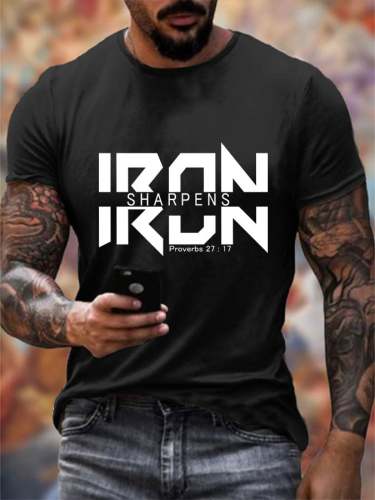 Men's Iron Sharpens Iron Crew Neck T-Shirt