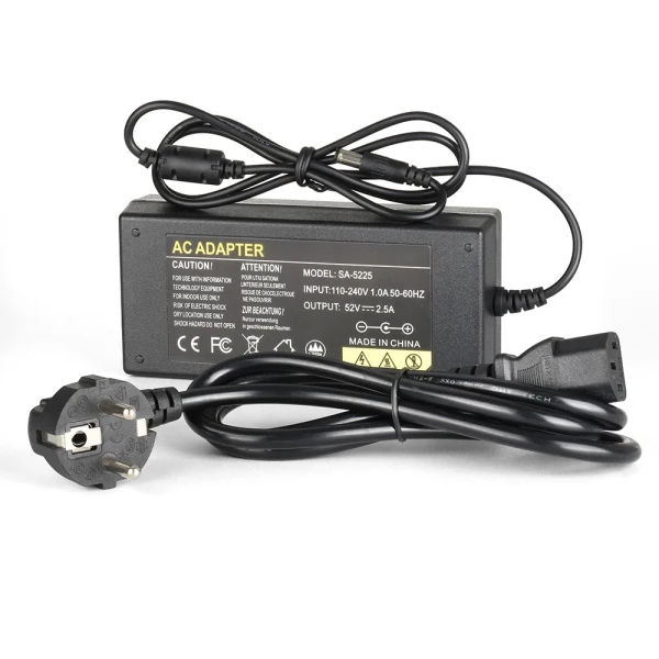 52V 2.5A Power Supply Adapter For Xmeye 48V POE Recorder NVR