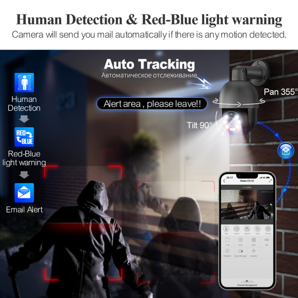 4K 8MP 16CH POE Camera System 825G