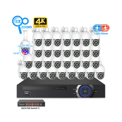 8MP 4K 32ch POE Security Camera System PT825D