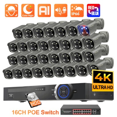8MP 4K 32ch POE Security Camera System 605GP