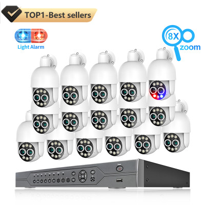 4MP+4MP 8X Optical Zoom 16CH POE Camera System 825D