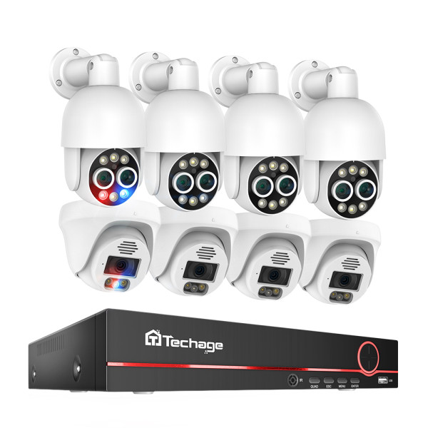 8MP 8CH POE Camera System PT825D+DM27SP