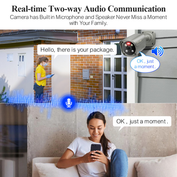 8MP 8CH POE Camera System PT825G+605GP
