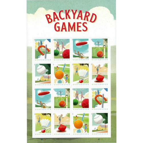 Backyard Games 2021 - 5 Sheets / 80 Pcs