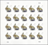 Brush Rabbit Stamp 2021 - 5 Sheets / 100 Pcs