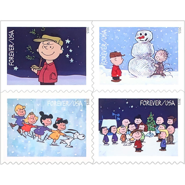 Charlie Brown Christmas 2015 - 5 Sheets / 100 Pcs