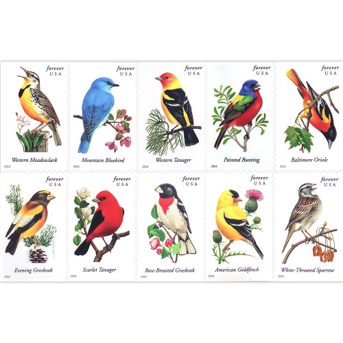 Songbirds 2014 - 5 Sheets / 100 Pcs