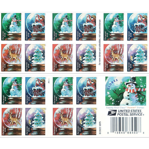 Snow Globes 2023 - 5 Booklets / 100 Pcs