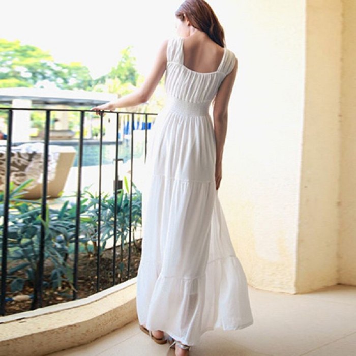 Boho Beach White Dress For Guest White Long Bohemia Beach Dress 2021 Summer Elegant Maxi Skirt Women Vacation Festival Clothing