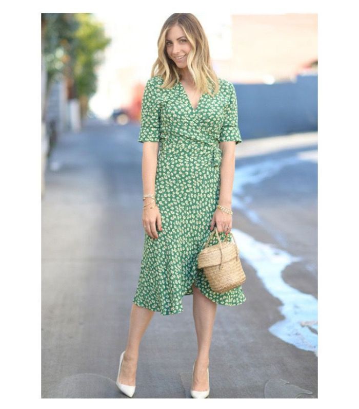 Wrap Up Summer New 2021 French Girl Floral Dress Shows Thin Temperament Slim Mid Long Dresses