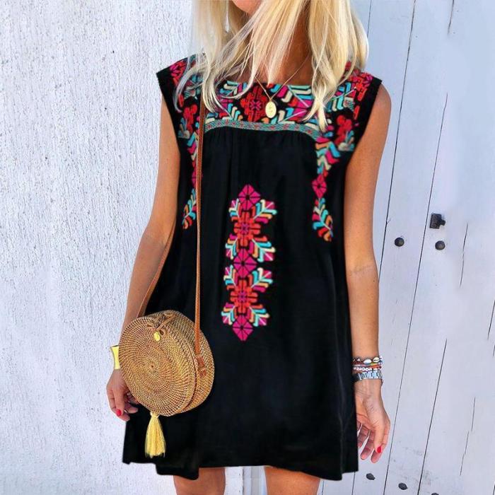 Summer New Embroidered Casual Dress