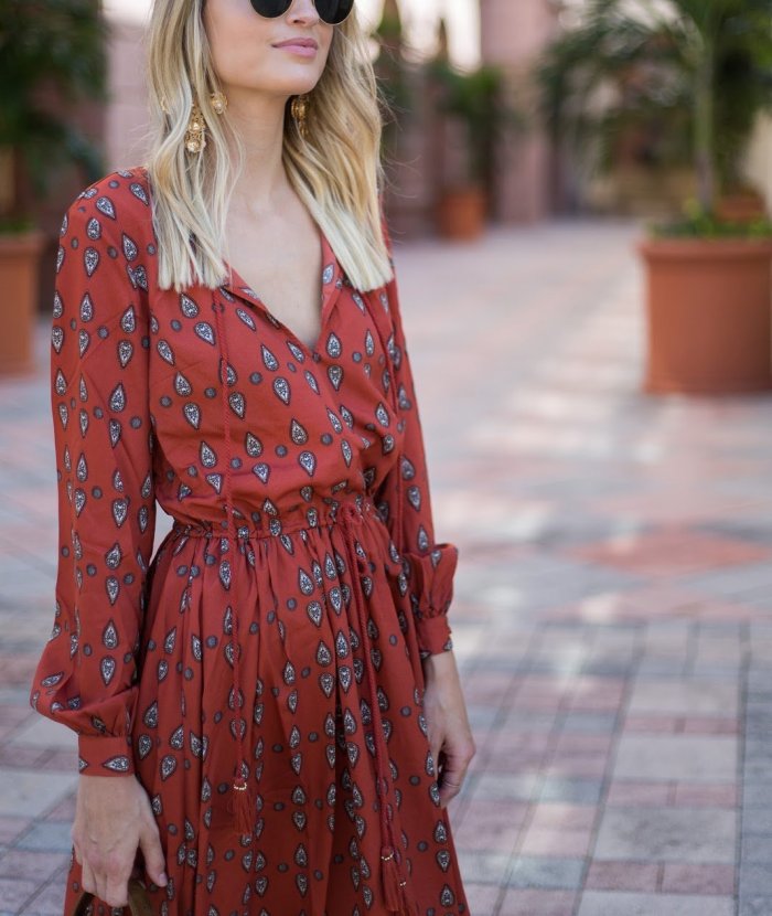 Casual Sexy Deep V Neck Printed Vacation Dresses