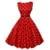 Women 50s Sleeveless Belt Retro Red Dress White Black Polka Dots Vintage 60s Rockabilly Swing Pink Up Gala Dresses Petticoat